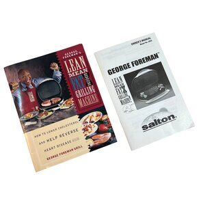 George Foreman Lean Mean Fat Grilling Machine Owners Manual Model GR35